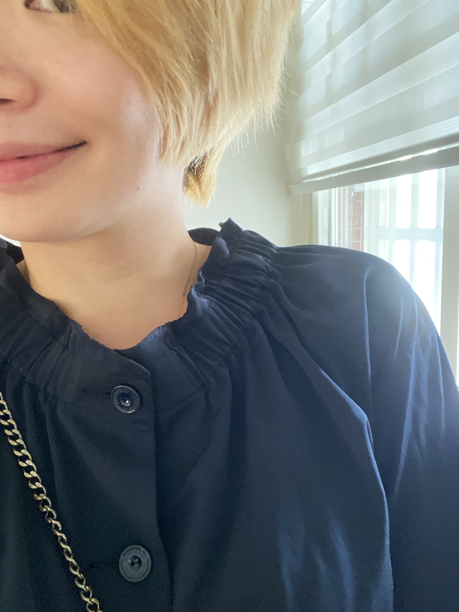 愛上Lily開襟襯衫花外套-夜場