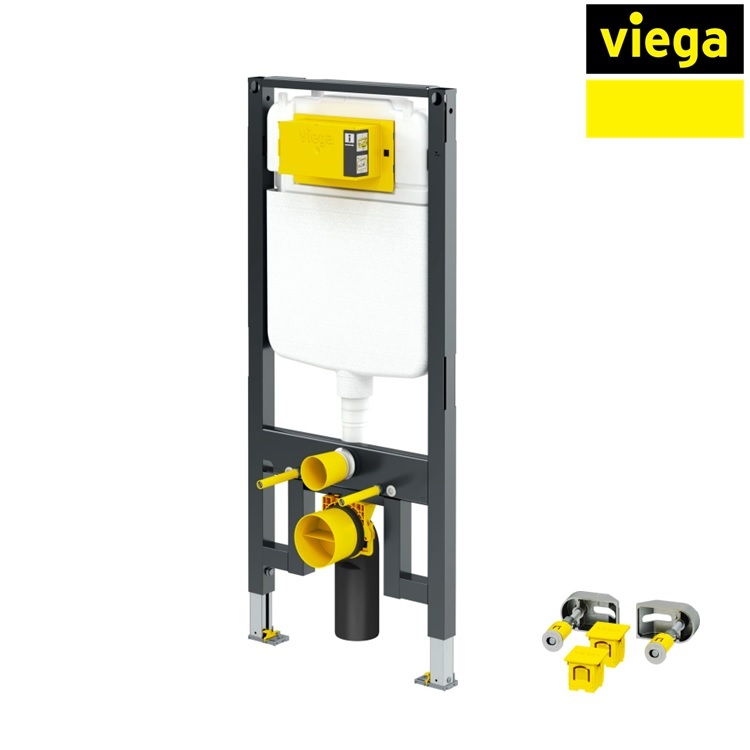 Viega 8523 (798529) + 857036 (776619) Concealed cistern with frame with fixing screw 1140Hx80Dmm