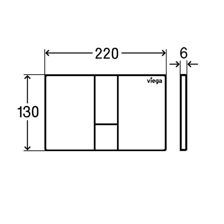 Viega "Style 24" 86141 (773267) Flush Button