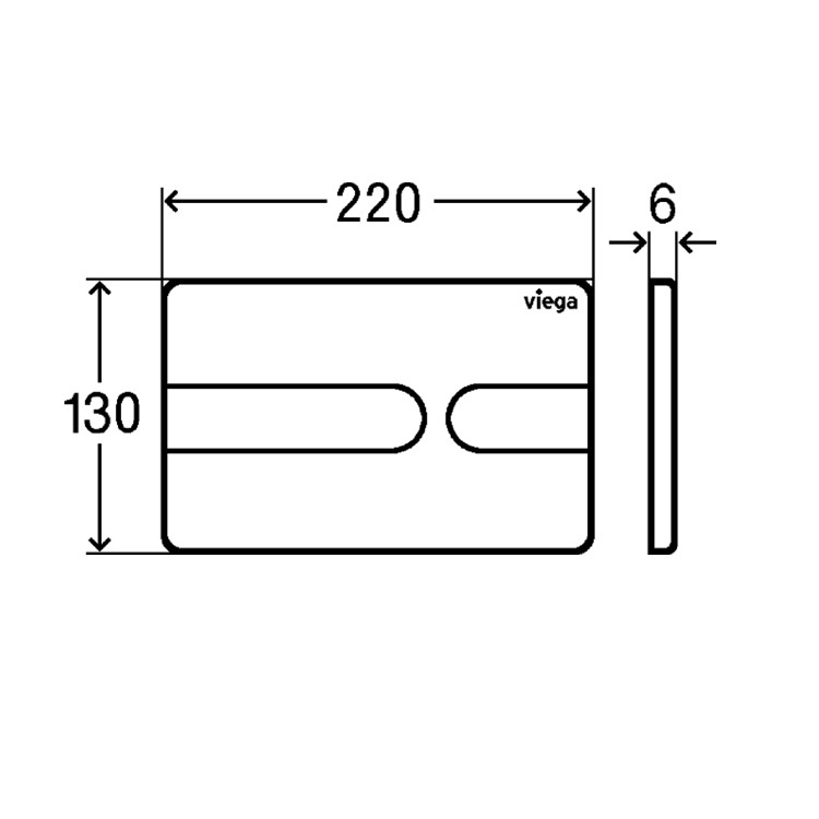 Viega "Style 23" 86131 (773052) Flush Button