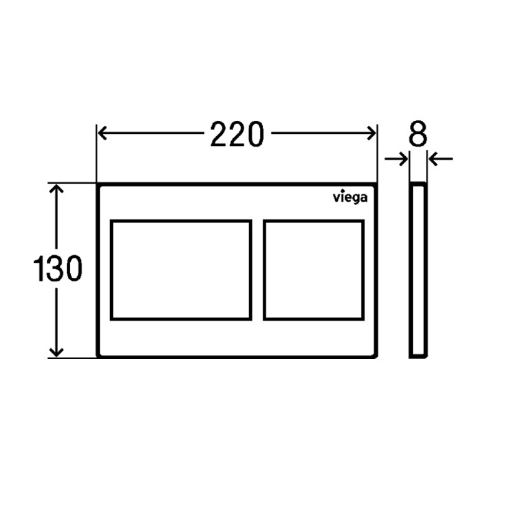 Viega "Style 21" 86111 (773236) Flush Button