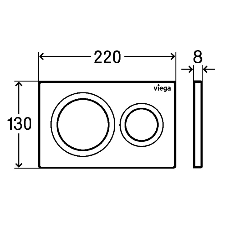 Viega "Style 20" 86101 (773779) Flush Button