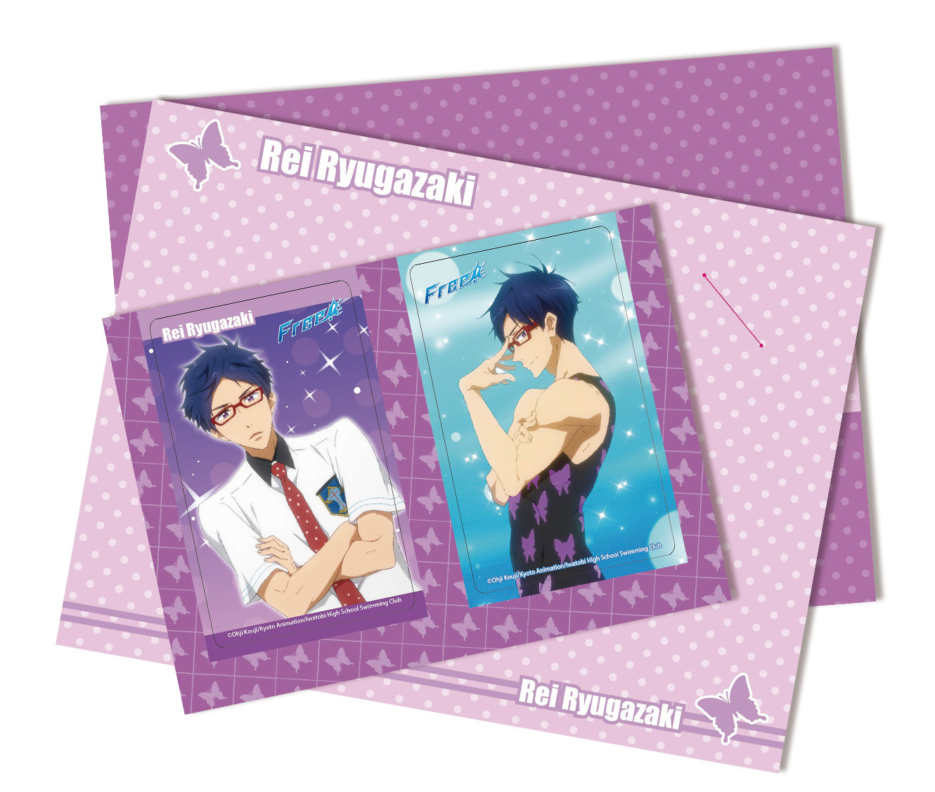 Free!-卡貼-蝴蝶紫