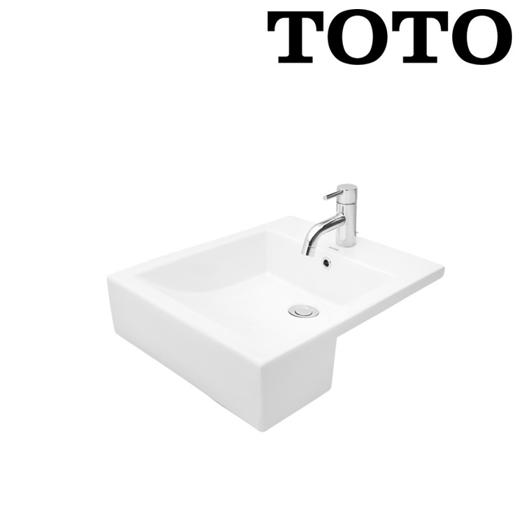 Toto LW642 Semi-Recessed Washbasin