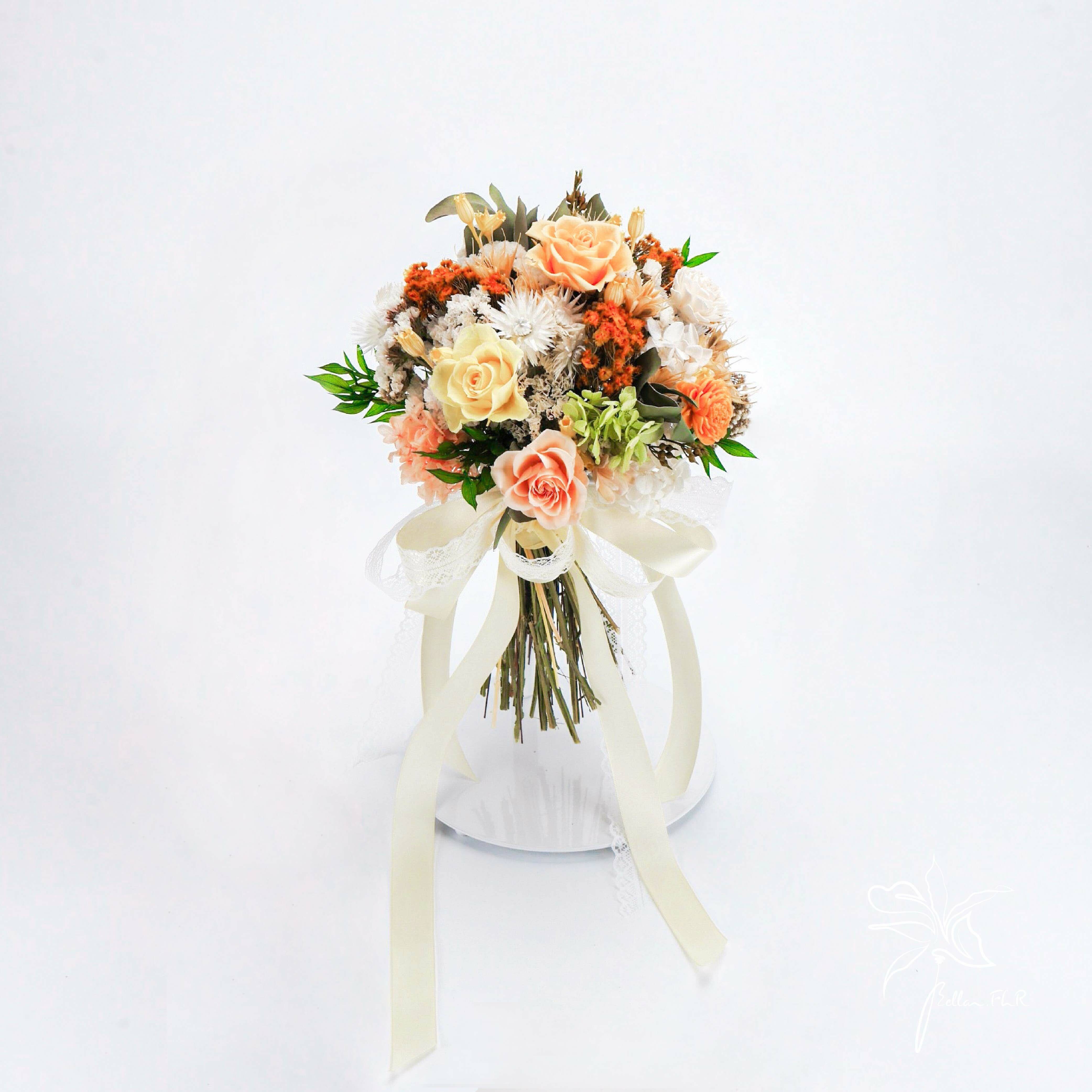 【相戀時刻】3朵永生主花中型捧花