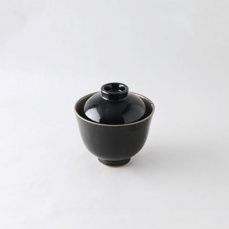 Mubyo bowl with lid black｜studio m'
