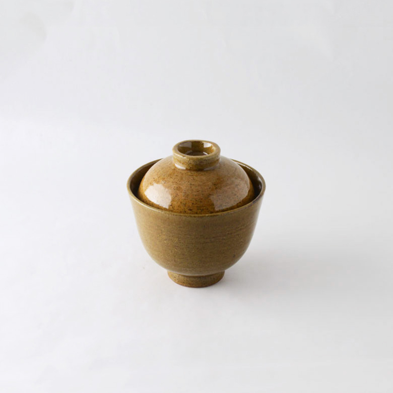 Mubyo bowl with lid brown｜studio m'