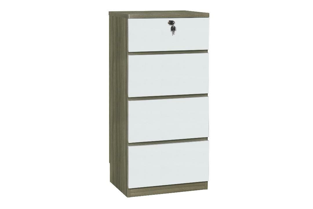 228系列 灰橡木色配亮光白 櫃桶櫃