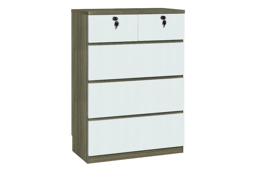 228系列 灰橡木色配亮光白 櫃桶櫃