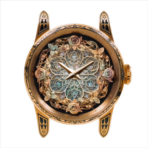 手工腕錶｜黃銅款－哥德始源手錶【但丁神曲】人間煉獄篇－吟遊詩人的呢喃