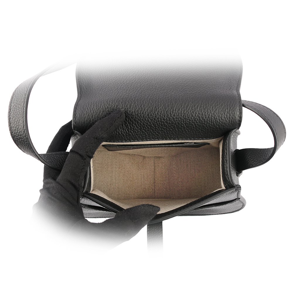 【CHLOE'】Small Marcie 粒面牛皮鈴鼓包(黑色)