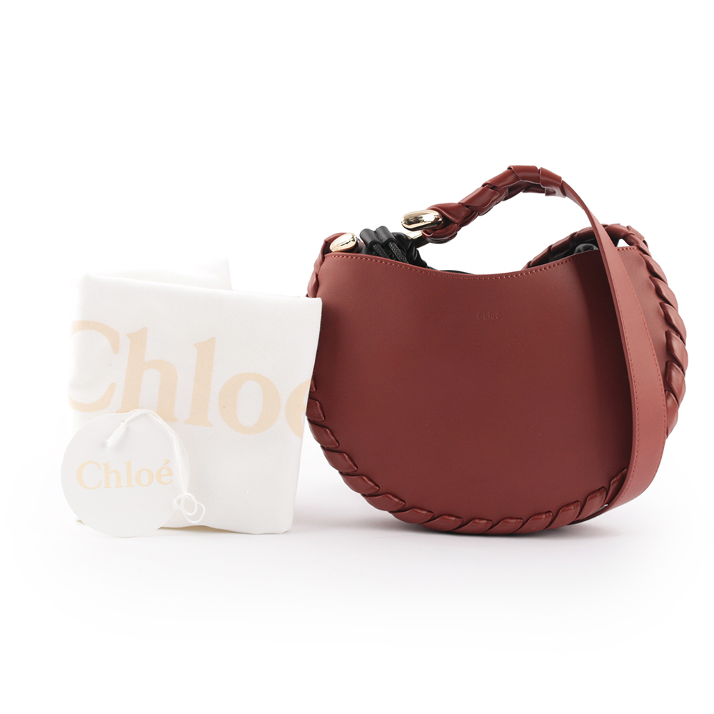 【CHLOE'】Small Mate Hobo 小牛皮及小羊皮小款馬鞍包(棕色)