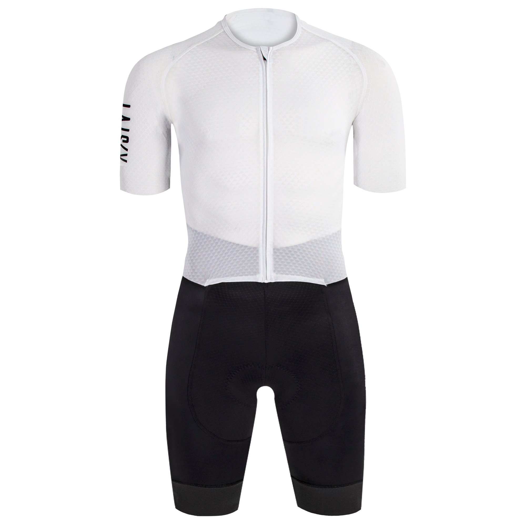 ITT男款短袖連體衣 潔淨 白