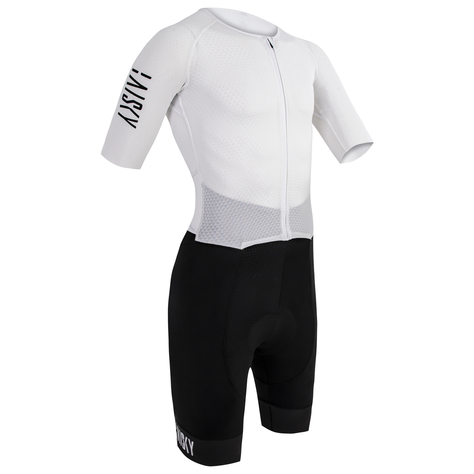 ITT男款短袖連體衣 潔淨 白