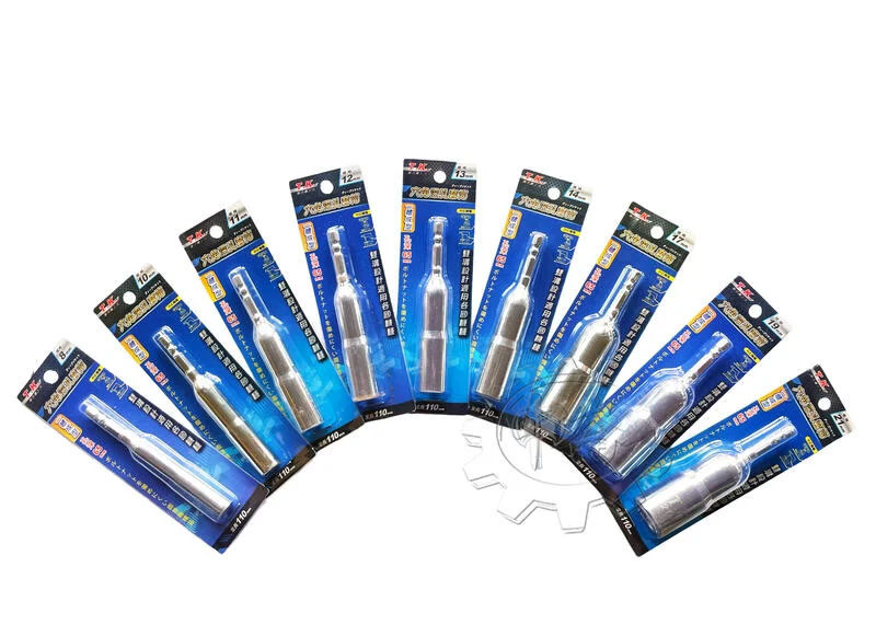 ＊中崙五金【附發票】TK 一體成型六角軸無磁深孔套筒 8/10/11/12/13/14/17/19/21mm