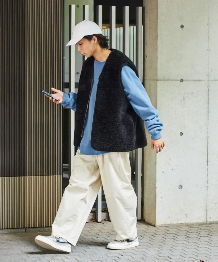 FREAK'S STORE 2WAY 菱格紋 雙面穿 刷毛 保暖 背心 現貨