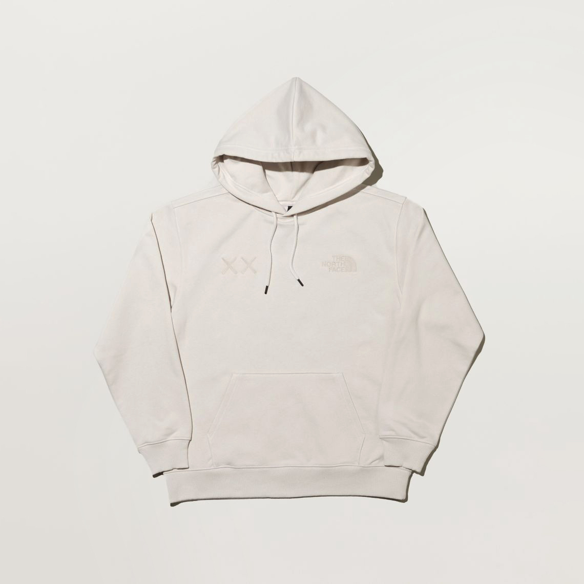 -(B011)-THE NORTH FACE X KAWS HOODED 帽T FW22-7WLI 黑色(JK3)/象牙白(128)