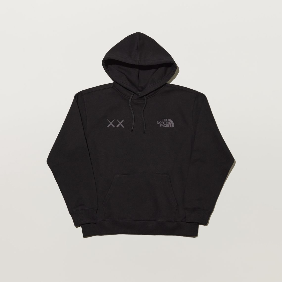 -(B011)-THE NORTH FACE X KAWS HOODED 帽T FW22-7WLI 黑色(JK3)/象牙白(128)