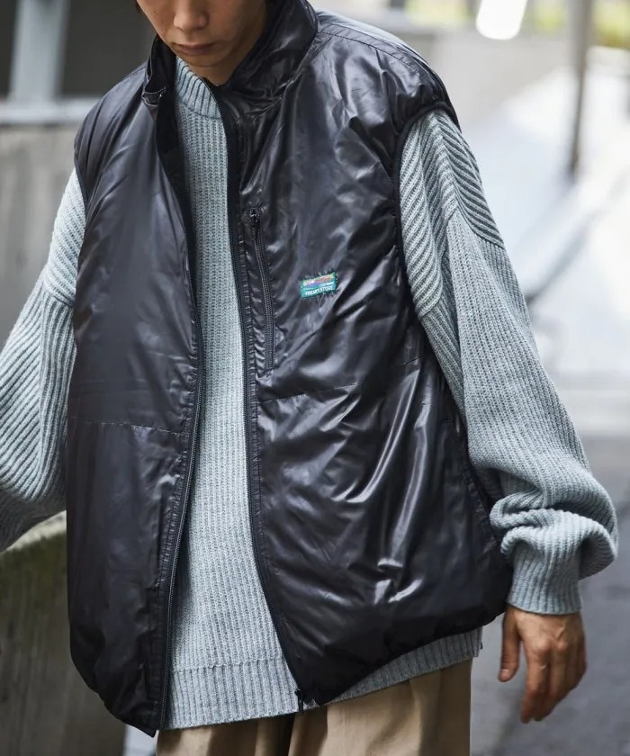 FREAK'S STORE OUTDOOR 寬版 戶外 澎澎 背心 防風