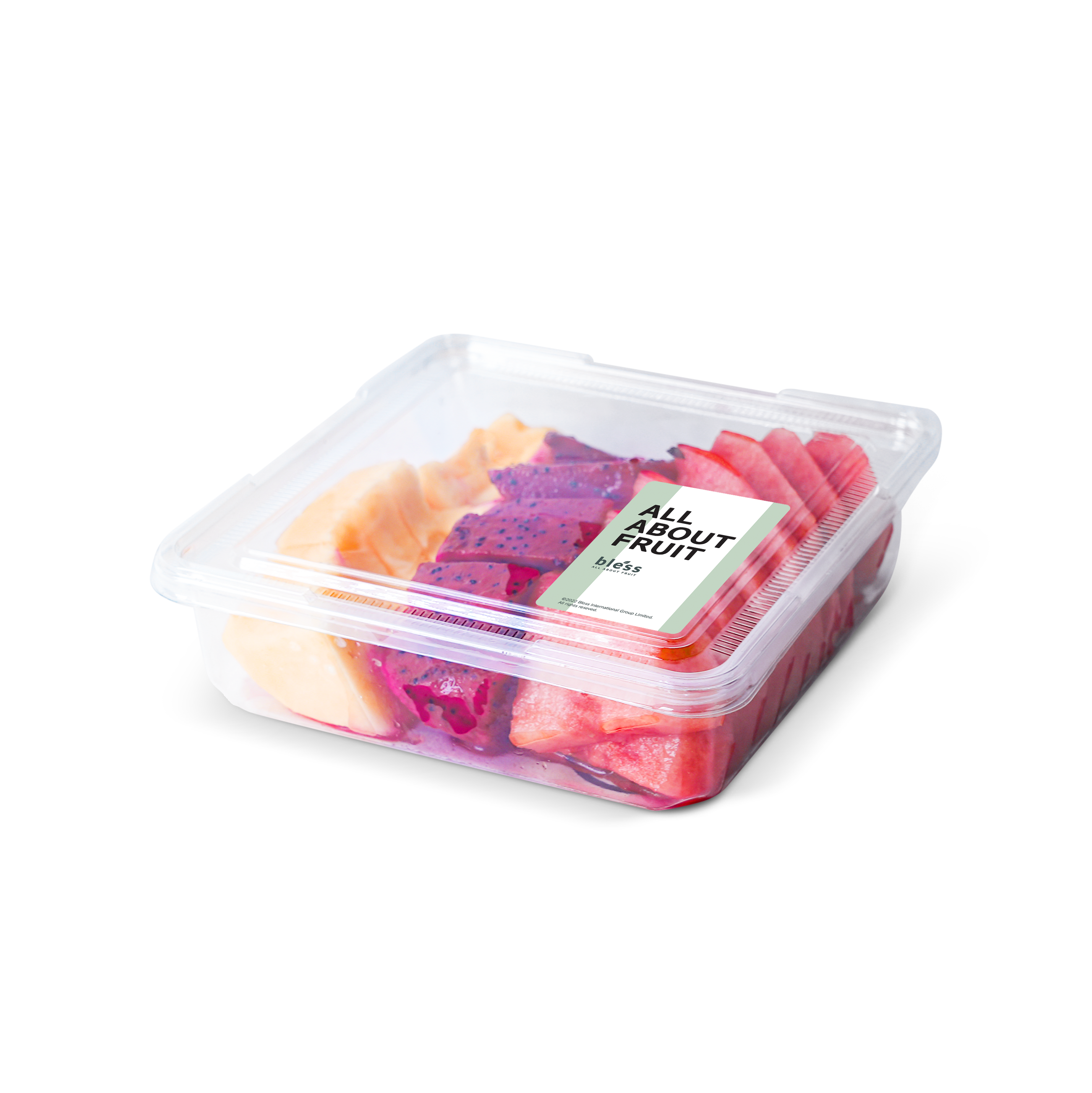 BLESS蜜瓜西瓜火龍果水果拼盤(500g)