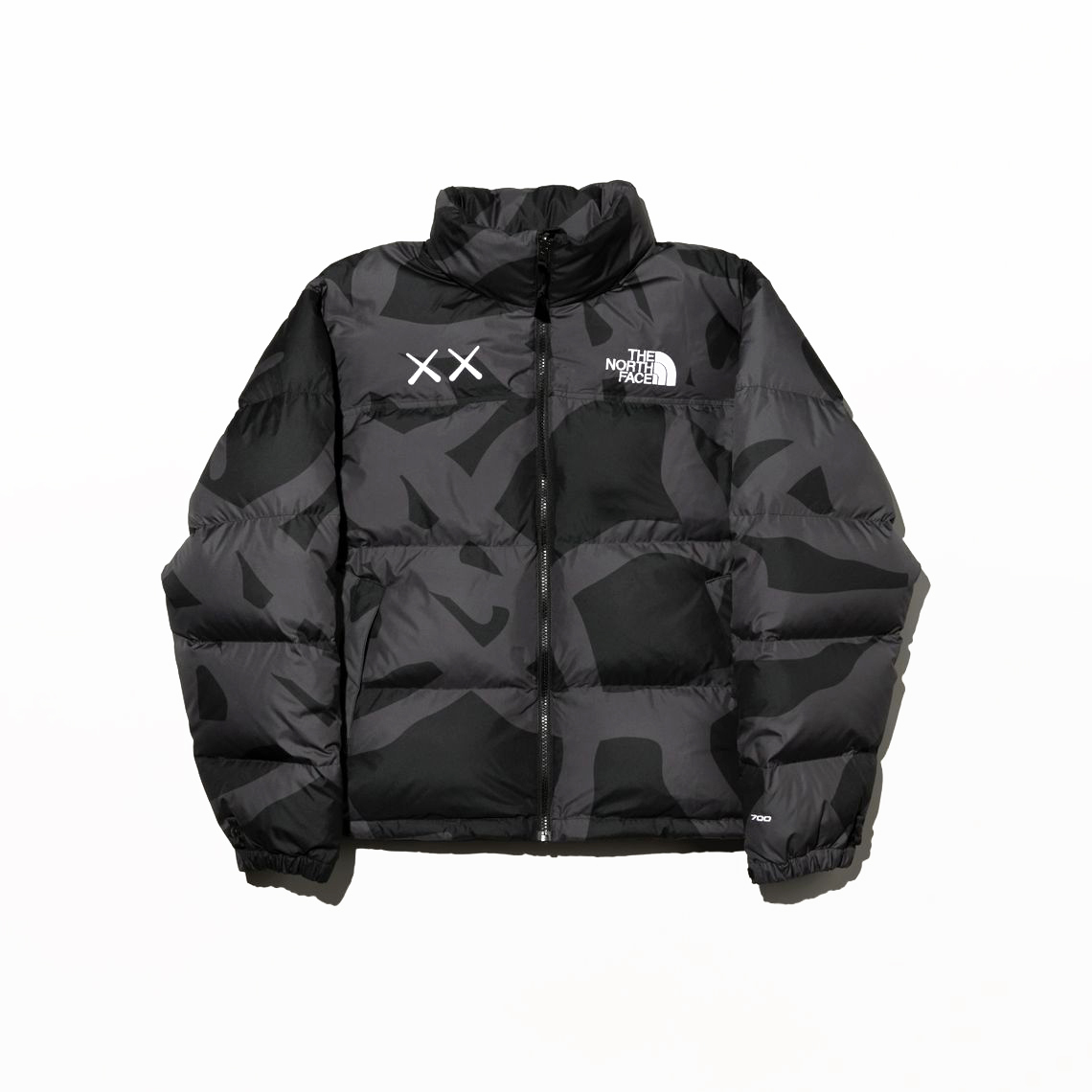 -(B6c)-THE NORTH FACE X KAWS RETRO 1996 NUPTSE JACKET 連帽羽絨外套 黑色-7WLU7IL