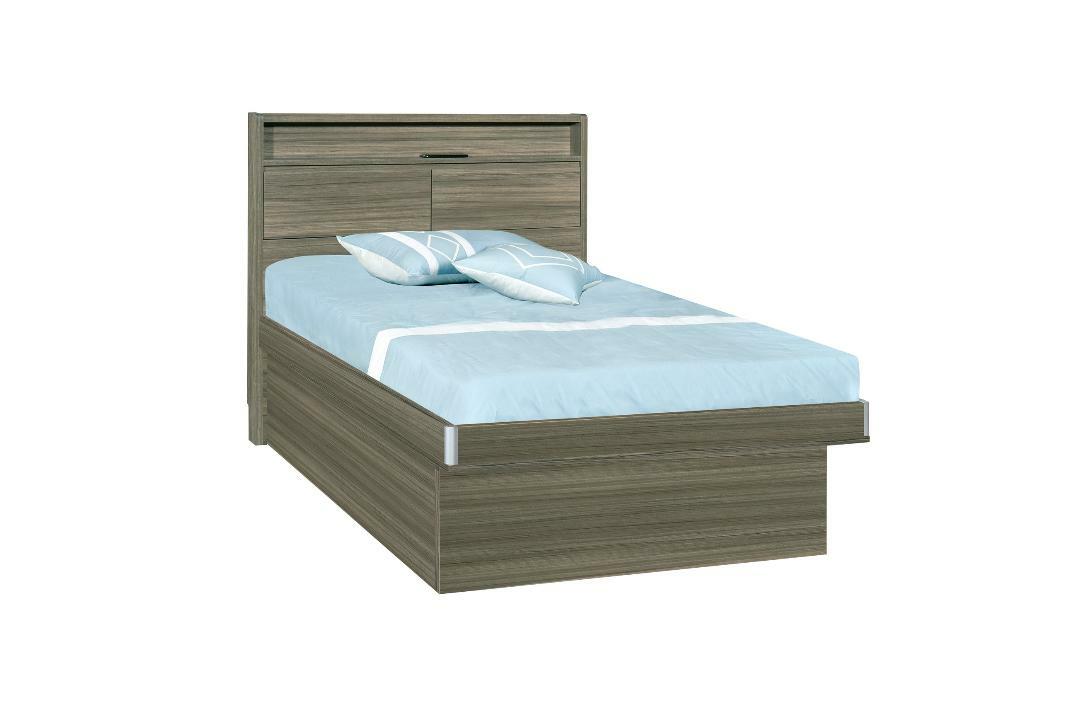 🌟包送裝🌟 228系列 棕木色 儲物床屏油壓床架系列