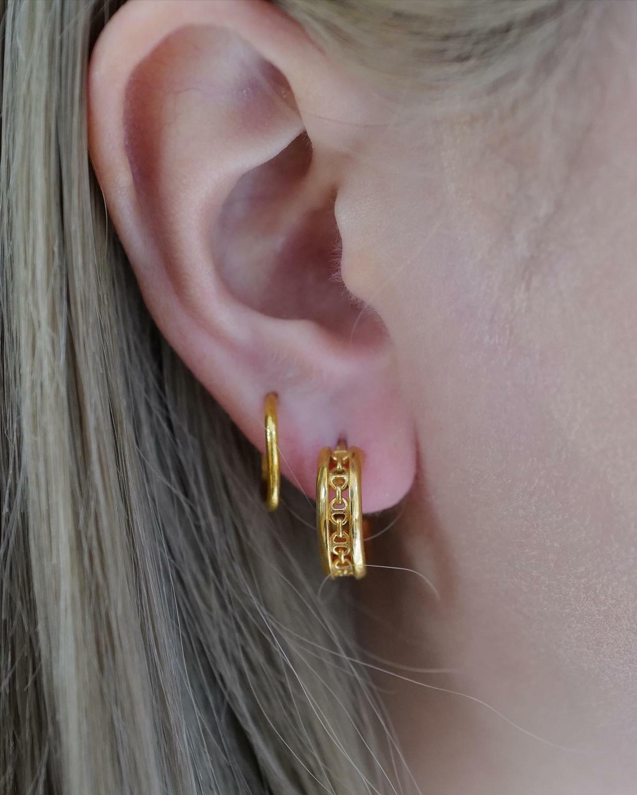 HB075 K18 Classis Earrings