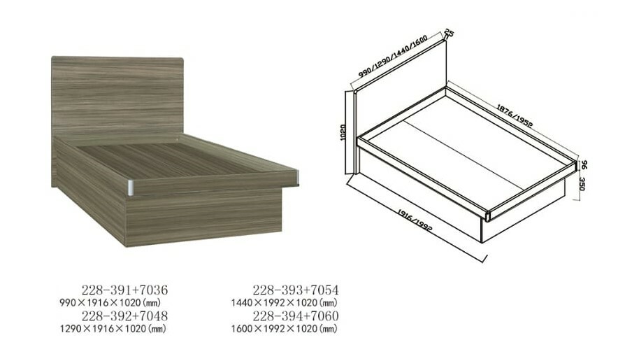 🌟包送裝🌟 228系列 棕木色 木板屏油壓床架系列