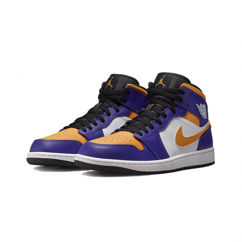 Air Jordan 1 Mid Lakers 湖人隊 紫黃 DQ8426-517
