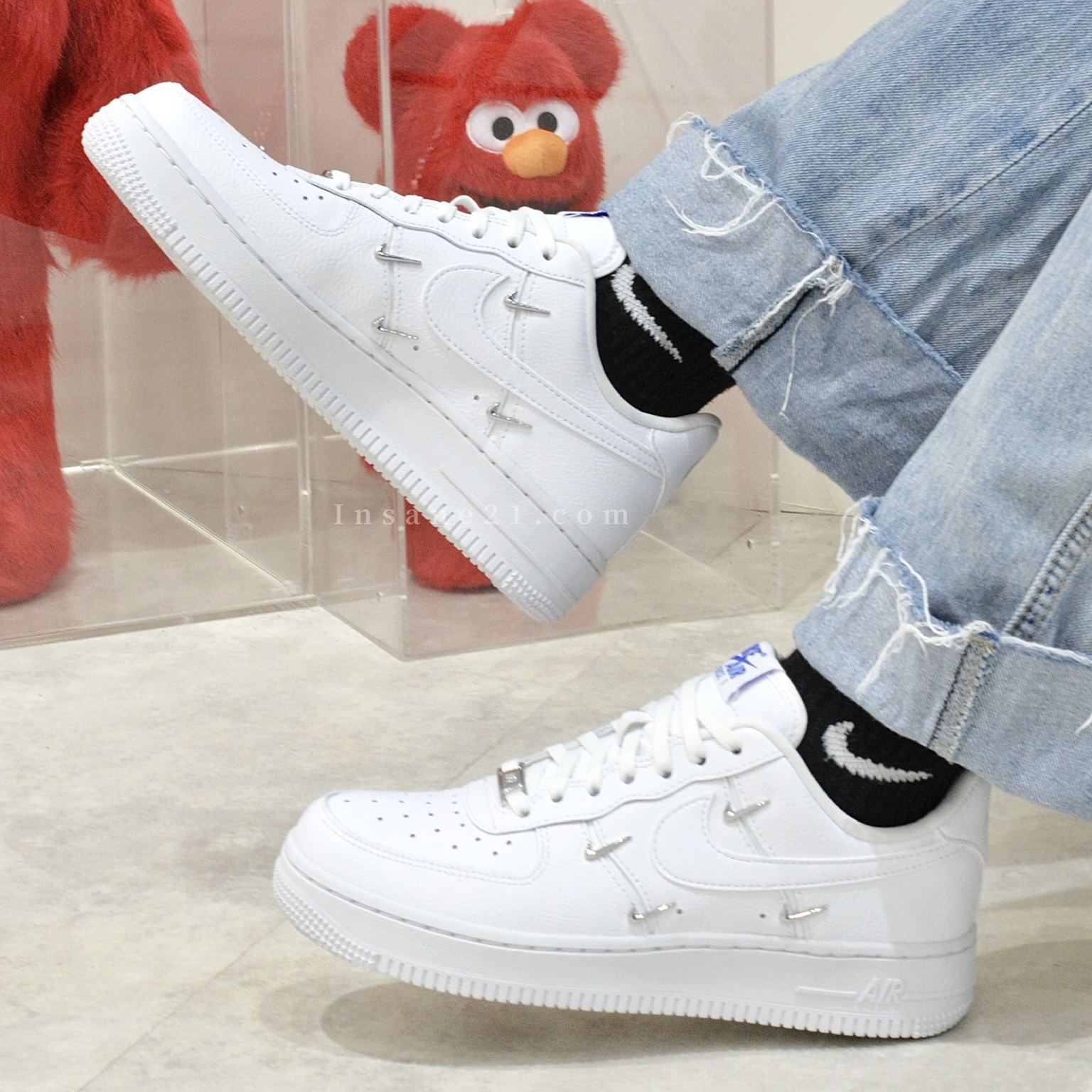 Nike Air Force 1 LX 銀勾 泫雅款 女款 CT1990-100