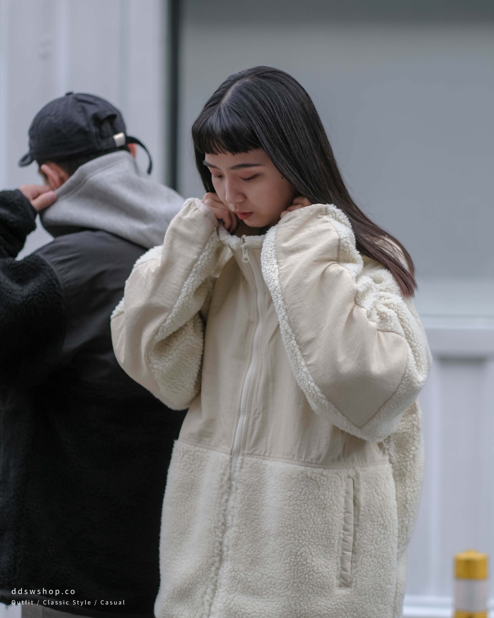 United Athle A/W 外套 羊羔毛 立領 拉鍊 毛絨外套 3749501