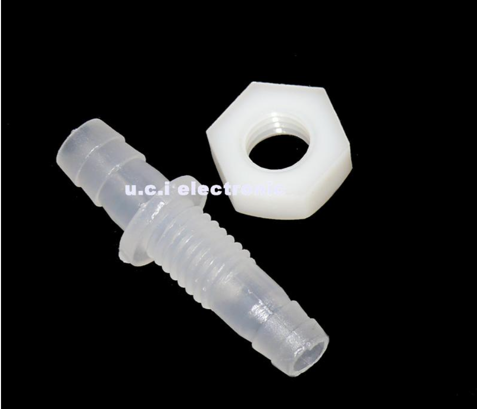 【UCI電子】(K-4) X133 塑膠穿板直通水冷器內徑7-8mm 10-10mm 11-12m 12-12mm