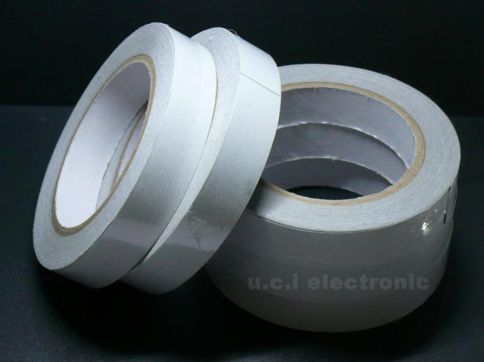 【UCI電子】(二T-4 )單面導電膠布 銀色平紋雙面導電布膠帶 銀膠遮罩膠帶10mm*20米/50米