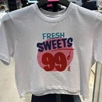 [S] DYSFUNCT 99 CROP SHORT SLEEVE T-SHIRT,WHITE, T-99CROP W (SDY38)