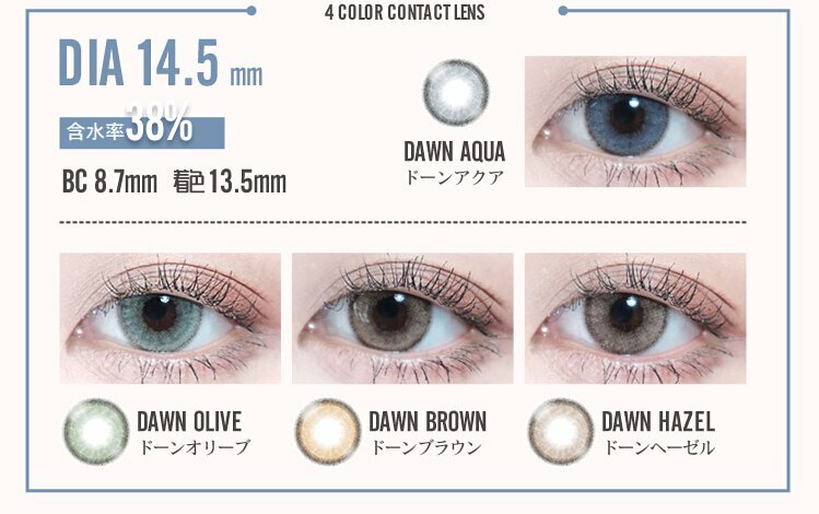 Barrieyes 1 Day Dawn Hazel 日拋彩妝隱形眼鏡｜每盒6片