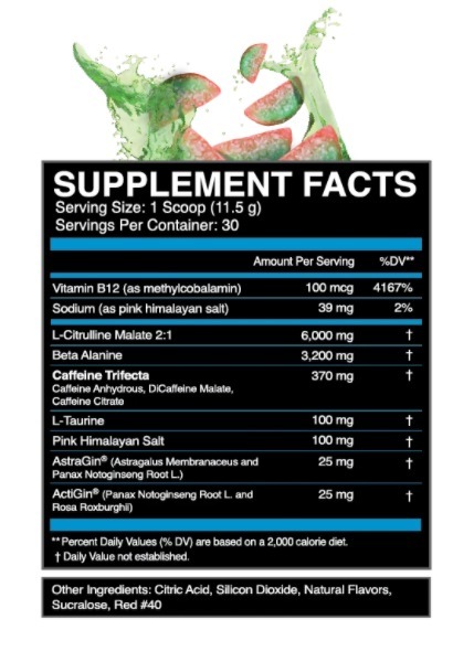 Eflow Nutrition - Enrage Black 高強度Preworkout