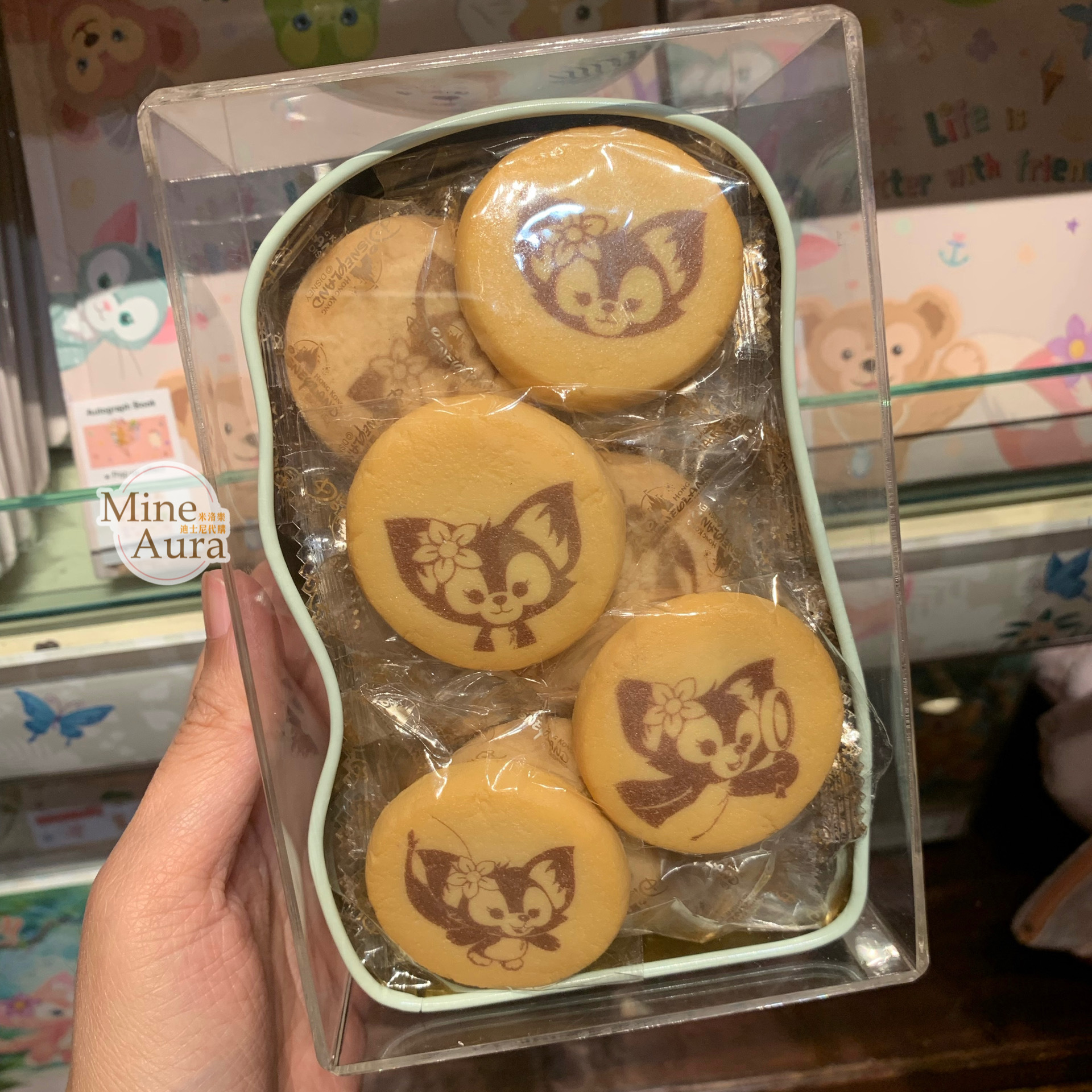 玲娜貝兒 Lina bell 曲奇餅 餅乾 造型 鐵盒 -香港迪士尼樂園