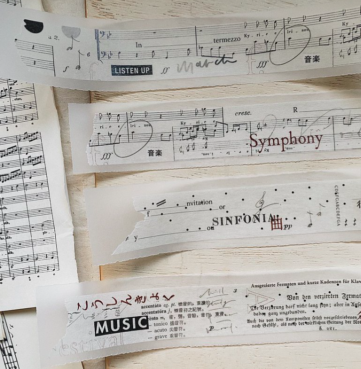 行進曲 March 和紙膠帶｜茄子先生