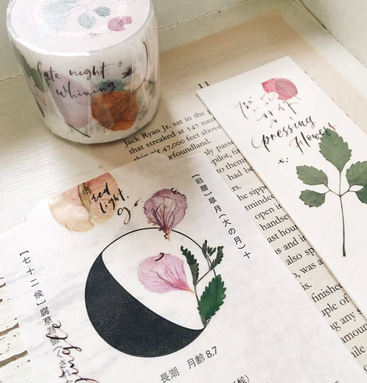 壓花習作 霧面 PET膠帶｜茄子先生
