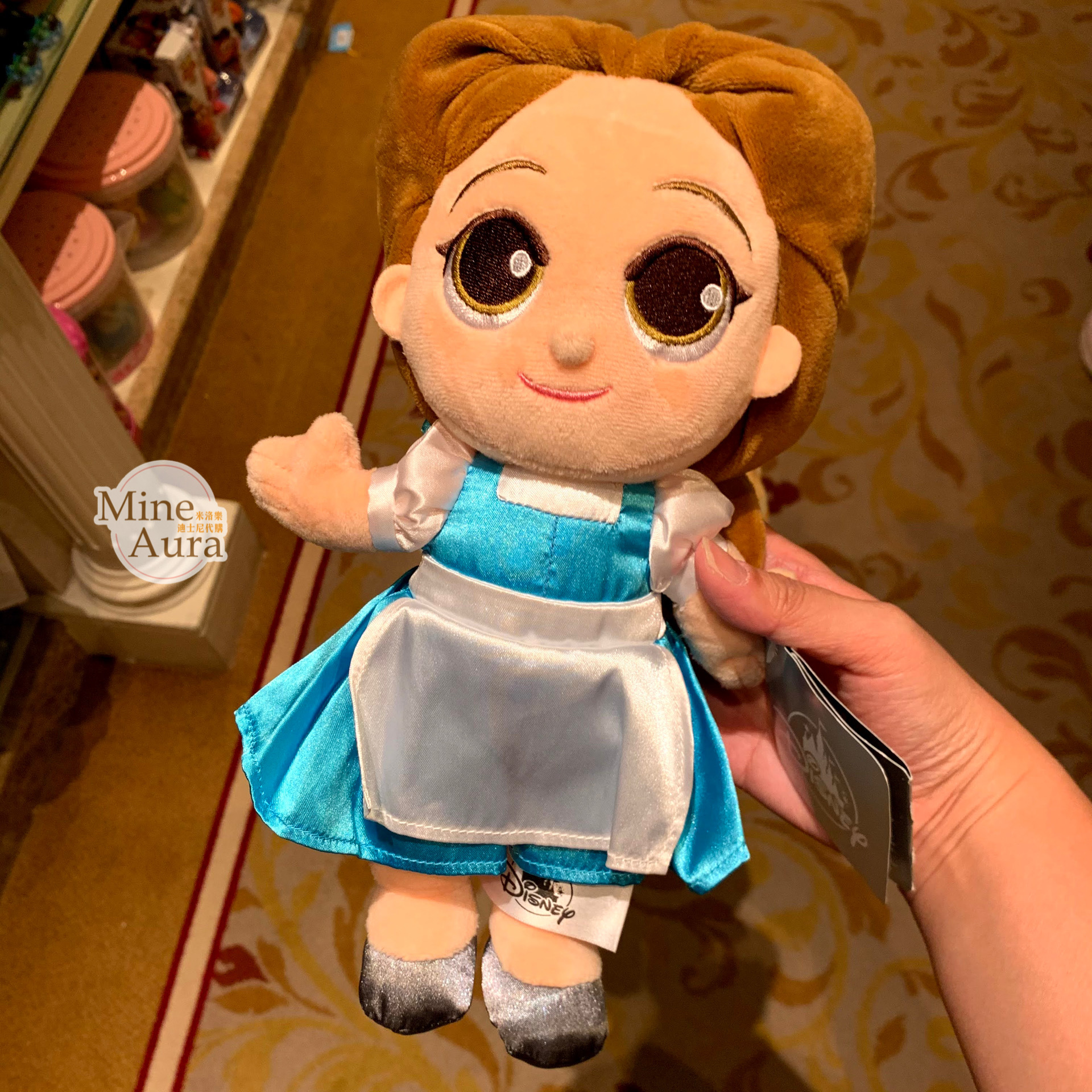 (現貨) 貝兒公主 Belle 寶寶 包巾 娃娃 玩偶 美女與野獸 Beauty and the Beast -香港迪士尼樂園