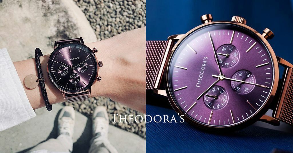THEODORA'S, Watch, 質感, 咖啡紅, 時髦, 手錶