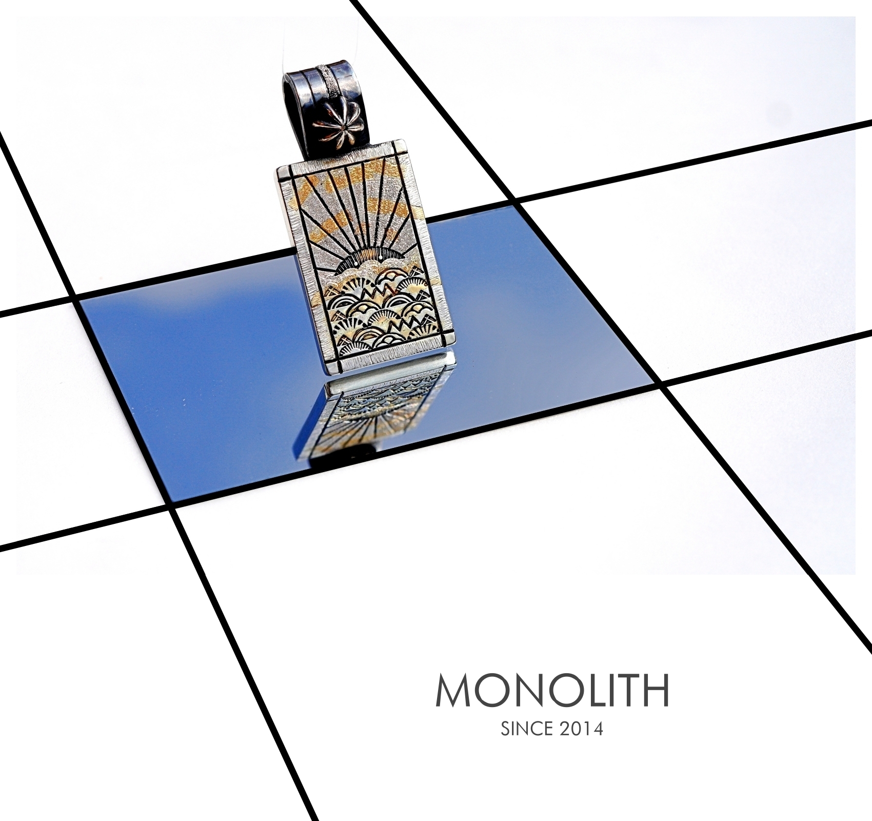 18K青海波【吊墜】