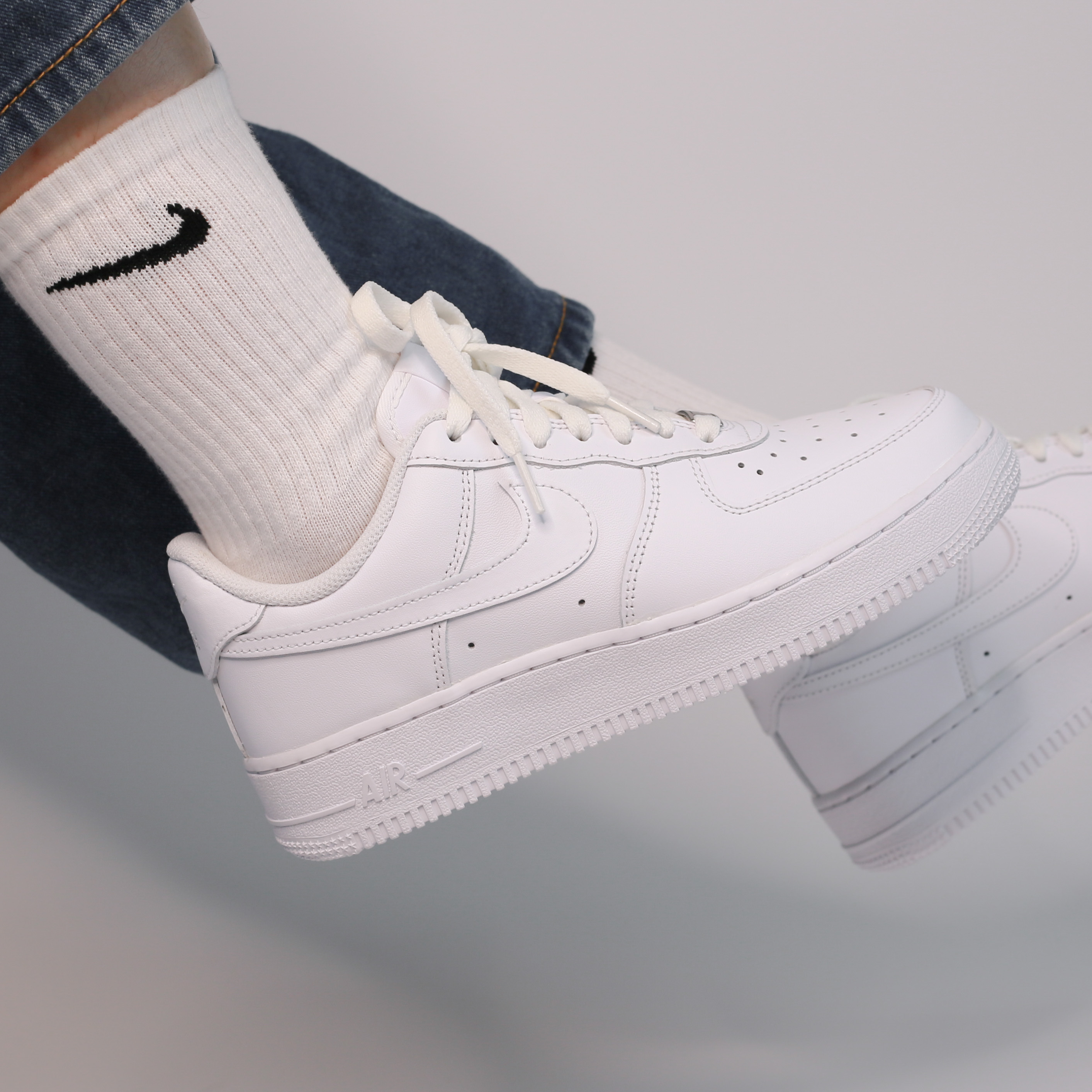 Nike Air Force 1'07 經典 全白 AF1 男款 CW2288-111
