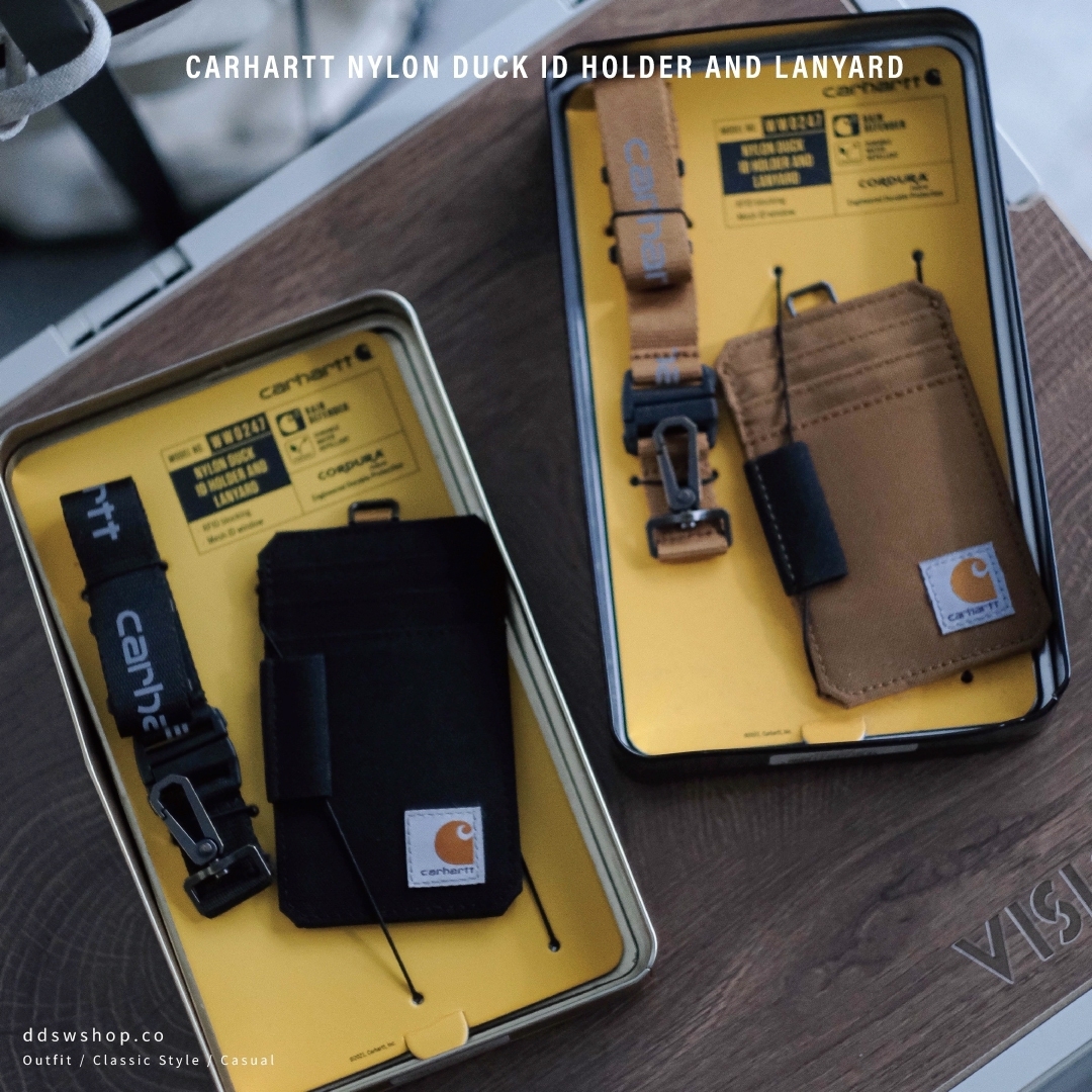 Carhartt 證件套 識別證件夾 掛繩式 黑色 卡其色