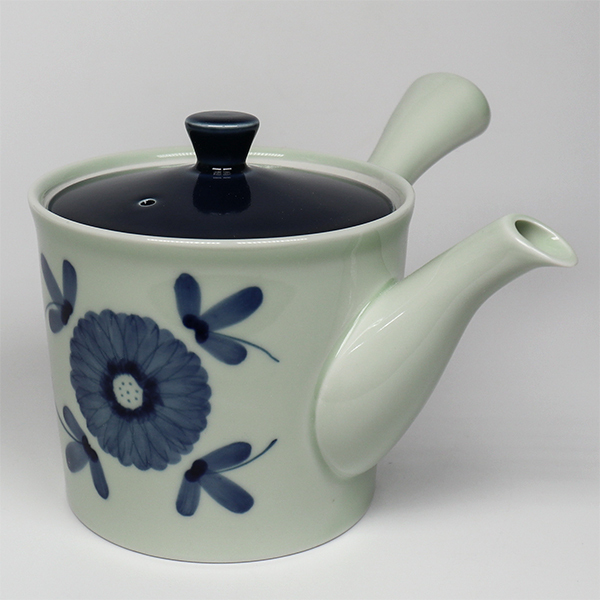 【有田燒】藍花 橫手急須0.42L