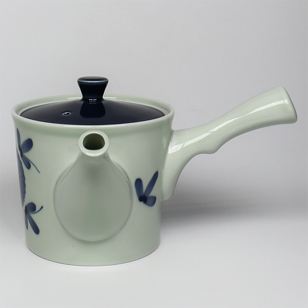 【有田燒】藍花 橫手急須0.42L