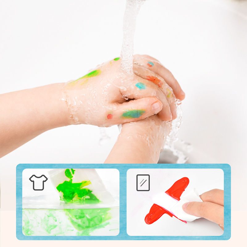 《 MiDeer 》 可水洗手指顏料組(12色)