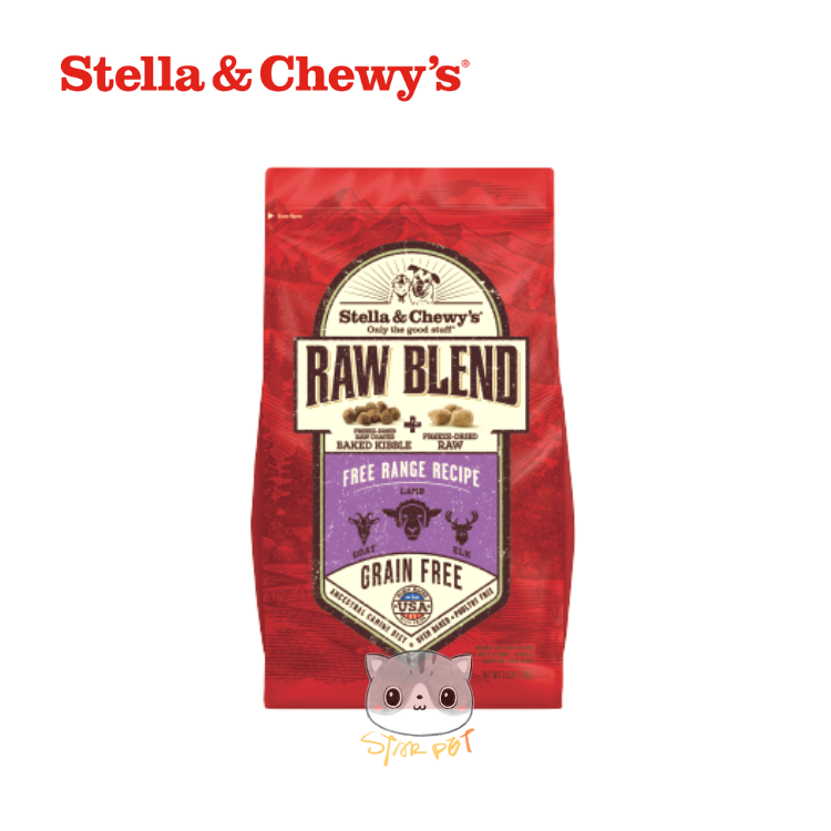 Stella & Chewy's Raw Blend Baked Kibble for Dogs - Free Range Recipe 3.5lb