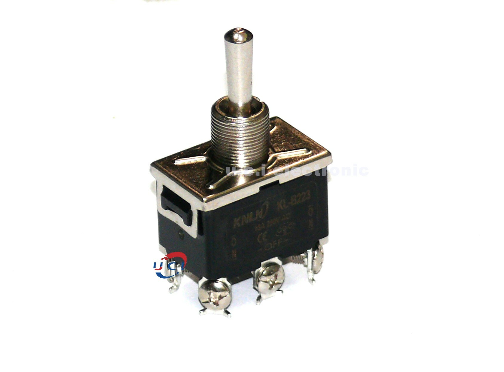 【UCI電子】(E-3) E-TEN223 B223雙邊自復位開關6腳 鈕子開關 搖頭開關 復位開關 6P 搖臂開關