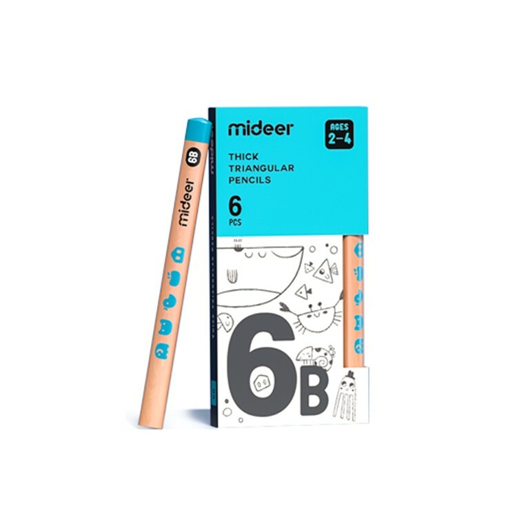 《 MiDeer 》兒童專用三角鉛筆 - 6B